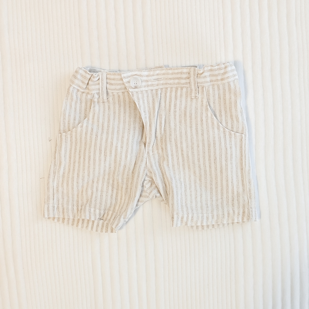 Kipp Striped Tan Kids Shorts